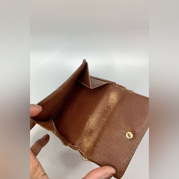 Authentic - Louis Vuitton Brown Leather Monogram Wallet - Picture 10 of 13